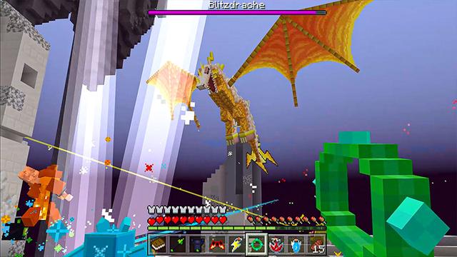 Screenshot of the Minecraft Bedrock Marketplace product Dr. Auge Adventure created by Heropixel Games.
