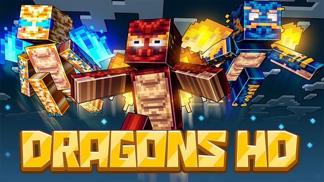 Thumbnail of the Minecraft Bedrock Marketplace product Dragons HD created by Heropixel Games.