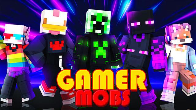 Thumbnail of the Minecraft Bedrock Marketplace product Gamer Mobs created by Heropixel Games.