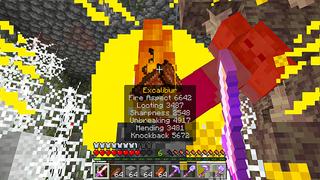 Screenshot of the Minecraft Bedrock Marketplace product Hacker Excalibur created by HeroPixels.