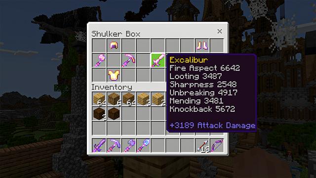 Screenshot of the Minecraft Bedrock Marketplace product Hacker Excalibur created by Heropixel Games.