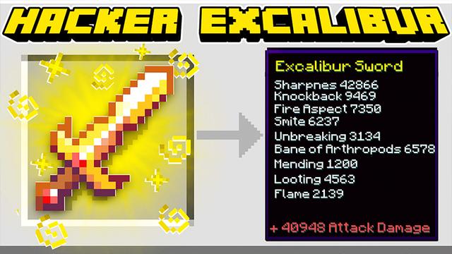 Thumbnail of the Minecraft Bedrock Marketplace product Hacker Excalibur created by Heropixel Games.