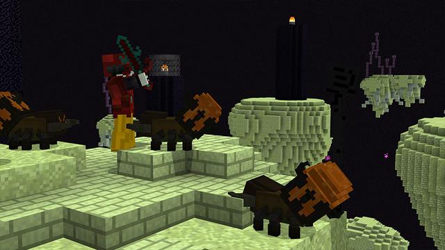 Screenshot of the Minecraft Bedrock Marketplace product Horror Skyblock created by Heropixel Games.