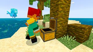 Screenshot of the Minecraft Bedrock Marketplace product Island Survival created by Heropixel Games.