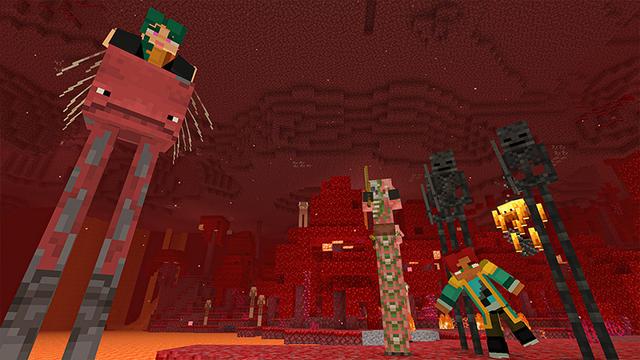Screenshot of the Minecraft Bedrock Marketplace product Long Legs Mobs created by Heropixel Games.