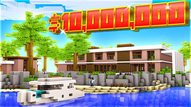 Thumbnail of the Minecraft Bedrock Marketplace product Millionaire Island Mansion created by Heropixel Games.