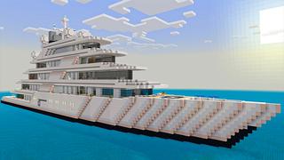 Screenshot of the Minecraft Bedrock Marketplace product Millionaire Yacht created by Heropixel Games.
