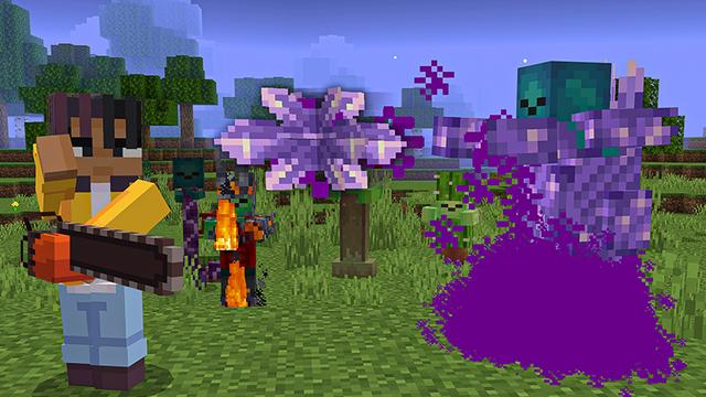 Screenshot of the Minecraft Bedrock Marketplace product More Zombies created by Heropixel Games.