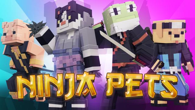 Thumbnail of the Minecraft Bedrock Marketplace product Ninja Pets created by Heropixel Games.
