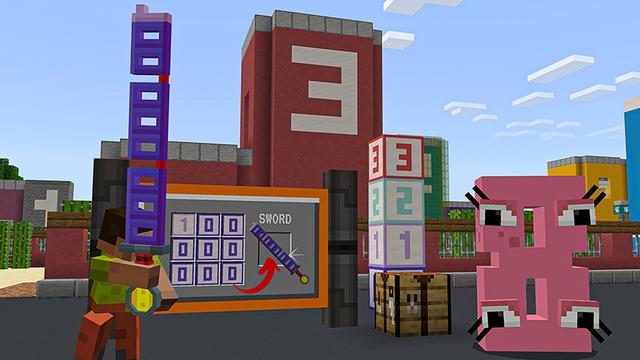Screenshot of the Minecraft Bedrock Marketplace product Number Lore created by Heropixel Games.