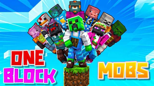 Thumbnail of the Minecraft Bedrock Marketplace product OneBlock Mobs created by Heropixel Games.