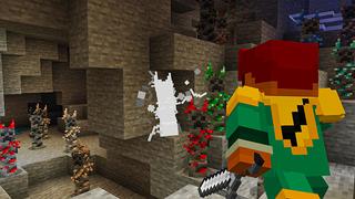 Screenshot of the Minecraft Bedrock Marketplace product Ore Creepers created by Heropixel Games.