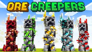 Thumbnail of the Minecraft Bedrock Marketplace product Ore Creepers created by HeroPixels.