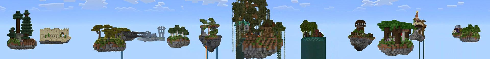 Panorama of the Minecraft Bedrock Marketplace product Skyblock created by Heropixel Games.