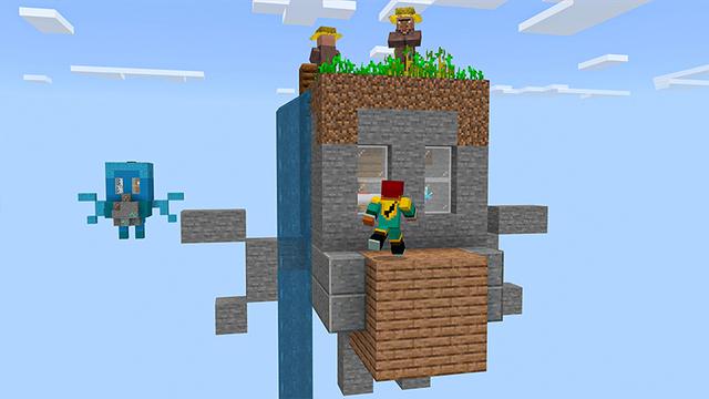 Screenshot of the Minecraft Bedrock Marketplace product Skyblock Allay created by Heropixel Games.