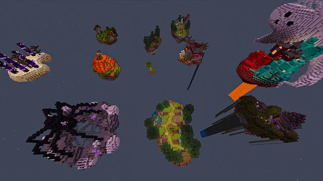 Screenshot of the Minecraft Bedrock Marketplace product Skyblock Horror created by Heropixel Games.