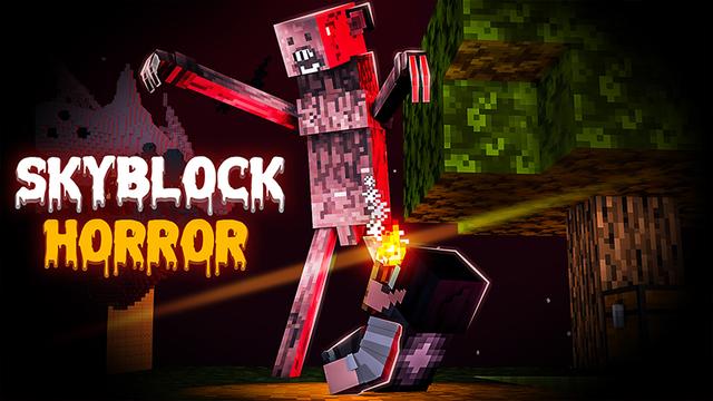 Thumbnail of the Minecraft Bedrock Marketplace product Skyblock Horror created by Heropixel Games.