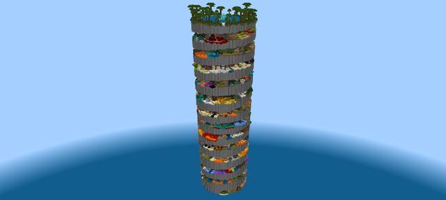 Panorama of the Minecraft Bedrock Marketplace product Parkour Spiral 3 created by Hielke Maps.