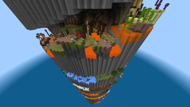Screenshot of the Minecraft Bedrock Marketplace product Parkour Spiral 3 created by Hielke Maps.