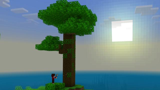 Screenshot of the Minecraft Bedrock Marketplace product Add-Ons TreeCapitator created by Hielke Maps.