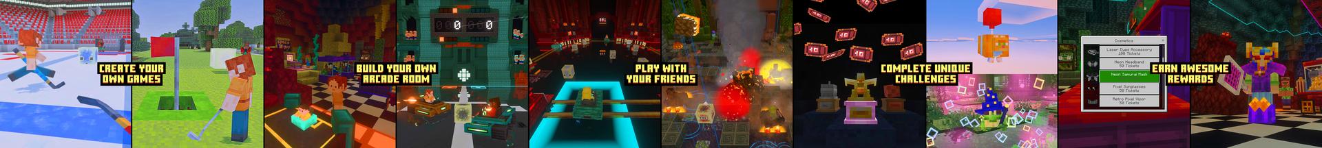 Panorama of the Minecraft Bedrock Marketplace product Chaos Cubed: Pixel Party created by Hog5kull.