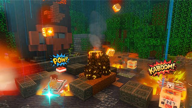 Screenshot of the Minecraft Bedrock Marketplace product Chaos Cubed: Pixel Party created by Hog5kull.