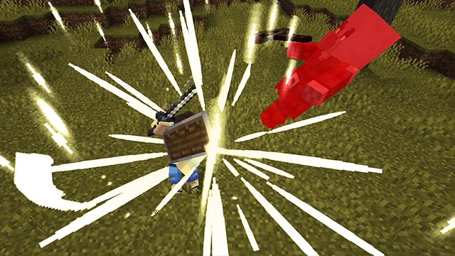 Screenshot of the Minecraft Bedrock Marketplace product Epic Kill Animations created by Hog5kull.