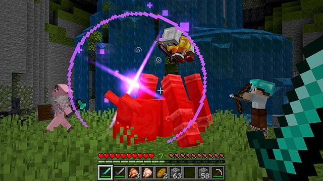 Screenshot of the Minecraft Bedrock Marketplace product Epic Kill Animations created by Hog5kull.