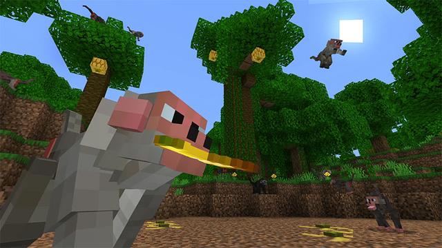 Screenshot of the Minecraft Bedrock Marketplace product Monkeys! Add-On created by Hog5kull.