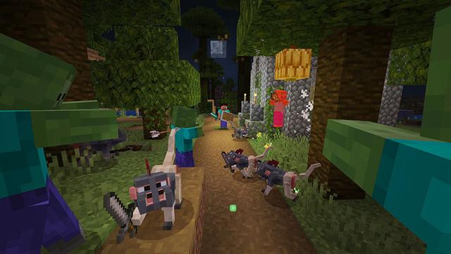 Screenshot of the Minecraft Bedrock Marketplace product Monkeys! Add-On created by Hog5kull.