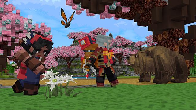 Screenshot of the Minecraft Bedrock Marketplace product Biome Expansion created by Honeyfrost.