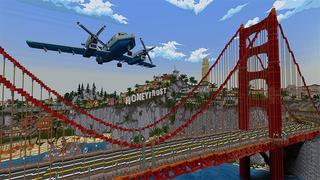 Screenshot of the Minecraft Bedrock Marketplace product California Mashup created by Honeyfrost.