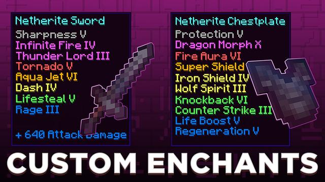 Thumbnail of the Minecraft Bedrock Marketplace product Custom Enchants created by Honeyfrost.
