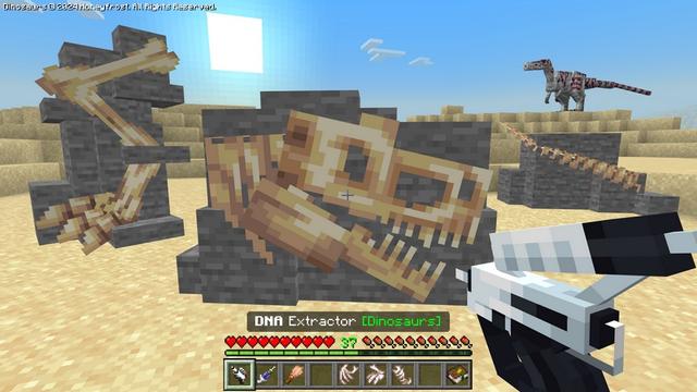 Screenshot of the Minecraft Bedrock Marketplace product Dinosaurs Add-On created by Honeyfrost.