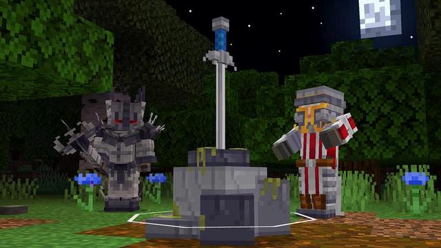 Screenshot of the Minecraft Bedrock Marketplace product Legendary Weapons created by Honeyfrost.