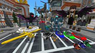 Screenshot of the Minecraft Bedrock Marketplace product Lucky Blocks created by Honeyfrost.