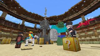 Screenshot of the Minecraft Bedrock Marketplace product Lucky Blocks created by Honeyfrost.