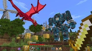 Screenshot of the Minecraft Bedrock Marketplace product Lucky Blocks created by Honeyfrost.