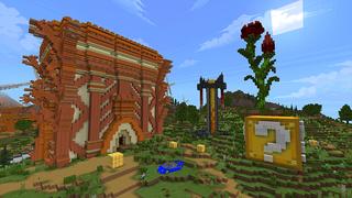 Screenshot of the Minecraft Bedrock Marketplace product Lucky Blocks created by Honeyfrost.