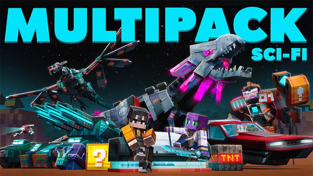 Thumbnail of the Minecraft Bedrock Marketplace product MULTIPACK SCI-FI created by Honeyfrost.