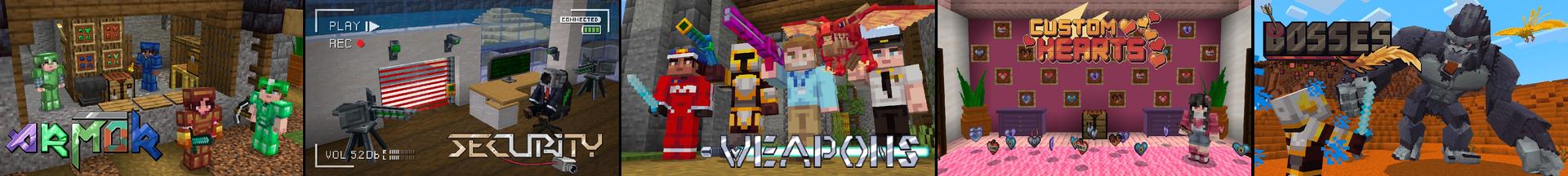 Panorama of the Minecraft Bedrock Marketplace product MULTIPACK created by Honeyfrost.
