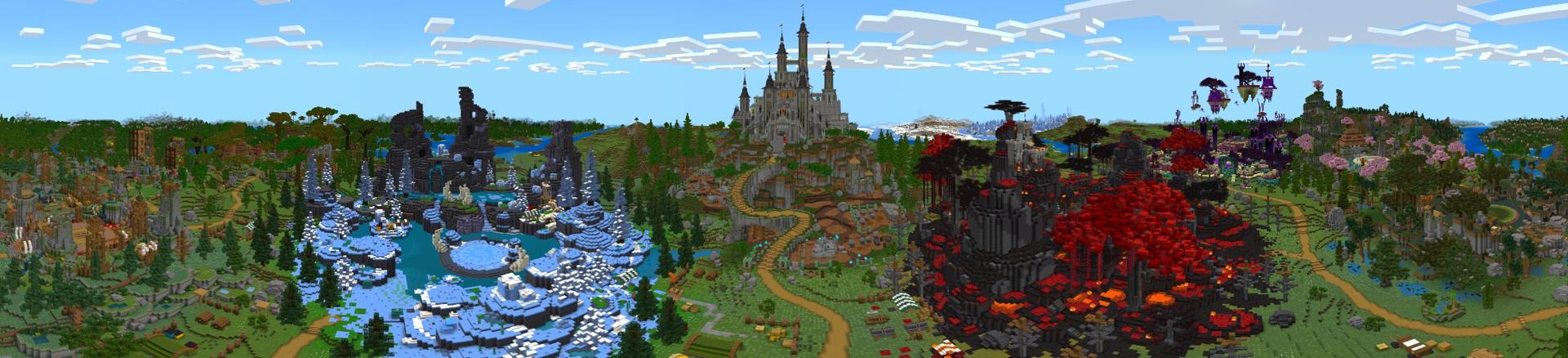 Panorama of the Minecraft Bedrock Marketplace product Mythic Mobs created by Honeyfrost.