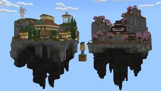 Screenshot of the Minecraft Bedrock Marketplace product ONE BLOCK++ created by Honeyfrost.