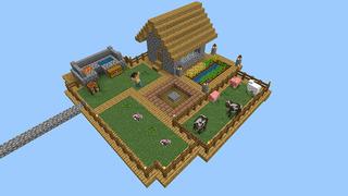 Screenshot of the Minecraft Bedrock Marketplace product ONE BLOCK++ created by Honeyfrost.