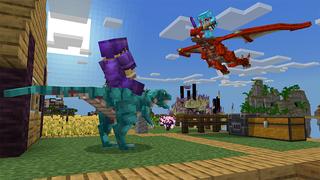 Screenshot of the Minecraft Bedrock Marketplace product ONE BLOCK++ created by Honeyfrost.