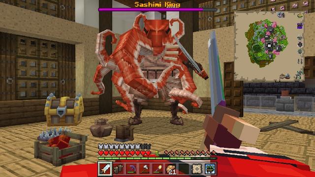 Screenshot of the Minecraft Bedrock Marketplace product One Block Sky Block [?] created by Honeyfrost.
