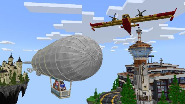 Screenshot of the Minecraft Bedrock Marketplace product One Block Sky Block [?] created by Honeyfrost.