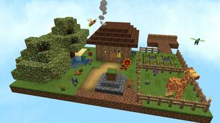 Screenshot of the Minecraft Bedrock Marketplace product Oneblock Realism created by Honeyfrost.