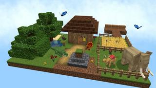 Screenshot of the Minecraft Bedrock Marketplace product Oneblock Realism created by Honeyfrost.
