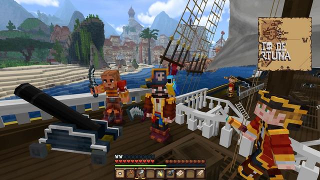 Screenshot of the Minecraft Bedrock Marketplace product Pirate Mashup created by Honeyfrost.